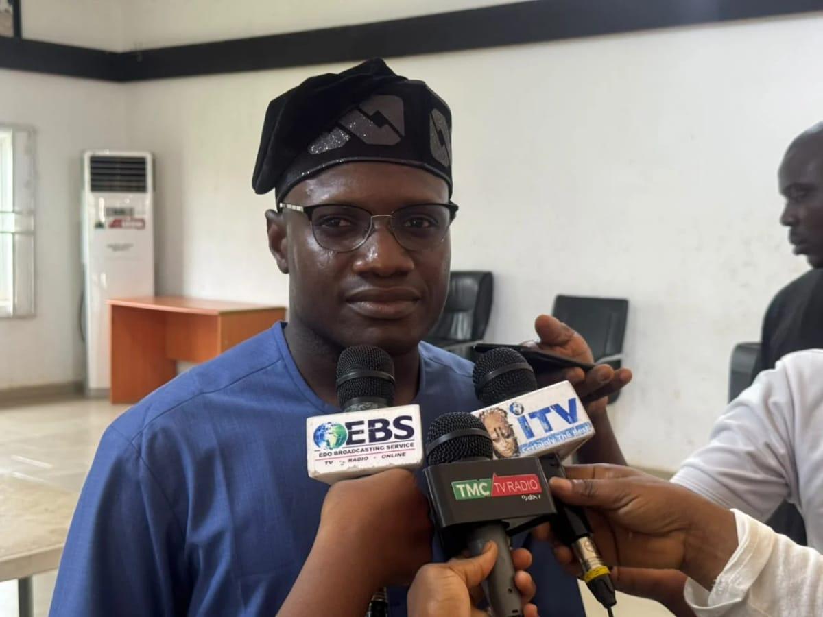 Anthony Osarobo, the newly elected Chairman of Ovia South West Local Government.