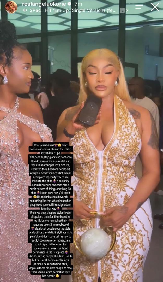 You are a yeyebrity- actress Angela Okorie slams Anita Joseph over photo editing palava