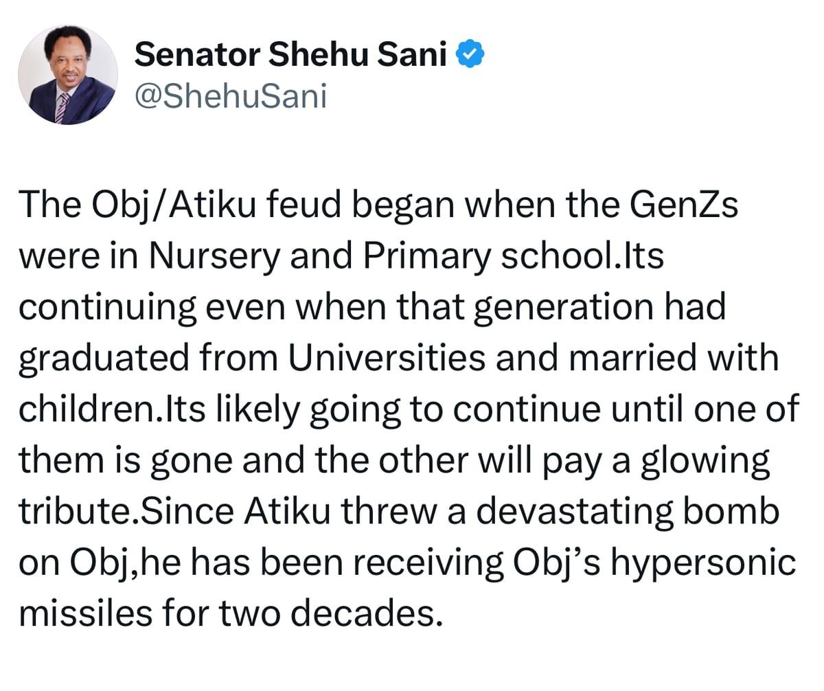 Atiku Abubakar and Olusegun Obasanjo's feud continues to make headlines