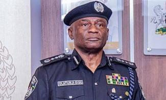 A group of police officers, similar to those in Ebonyi State who have voiced concerns over welfare and allowances.