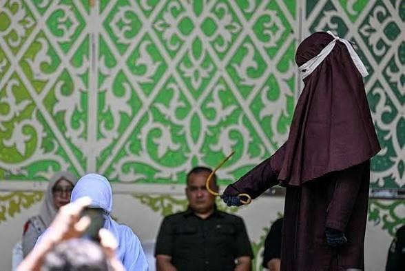 Aceh Couple Publicly Flogged Over Viral TikTok Kiss