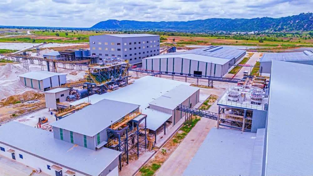 A section of the lithium processing facility in Nasarawa State.
