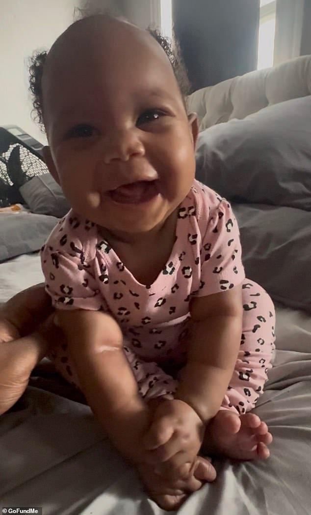 Seven-month-old Kiyomi Pawnell-Parker, who tragically died from a gunshot wound in St. Louis.