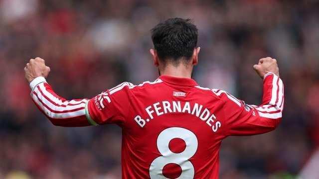 Bruno Fernandes during a Premier League encounter at Old Trafford.