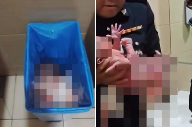 Cleaner Discovers Live Newborn Discarded in Penang Airport Bin