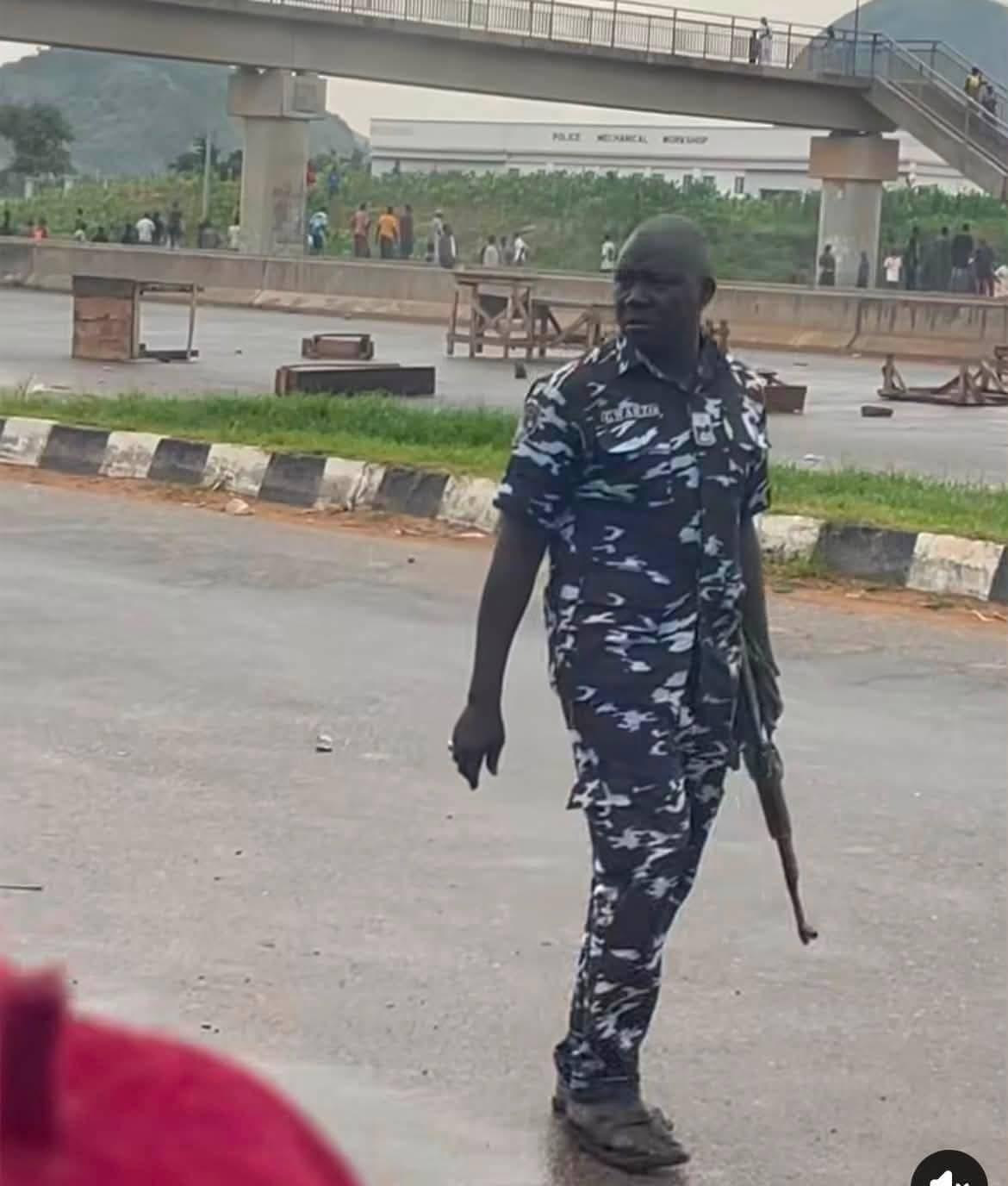 A general view of a barracks environment, illustrating the setting where the fatal phone snatching took place in Abuja.