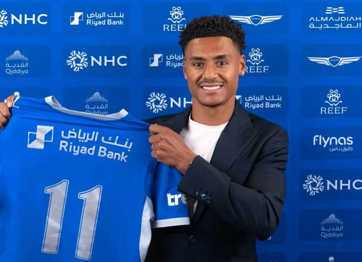 Ollie Watkins, Al-Hilal's new forward, during a match.