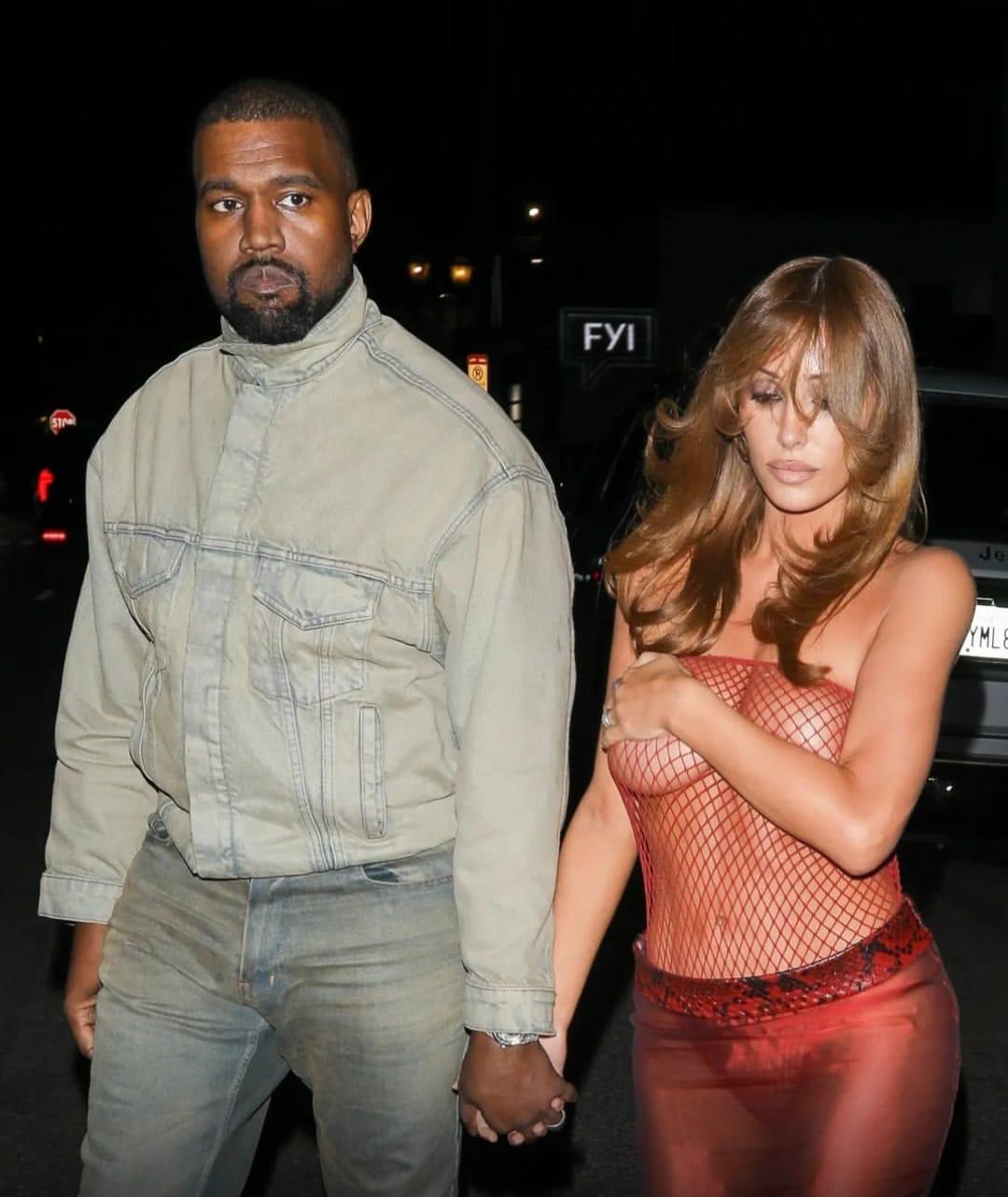 The couple, Bianca Censori and Kanye West, on their date.