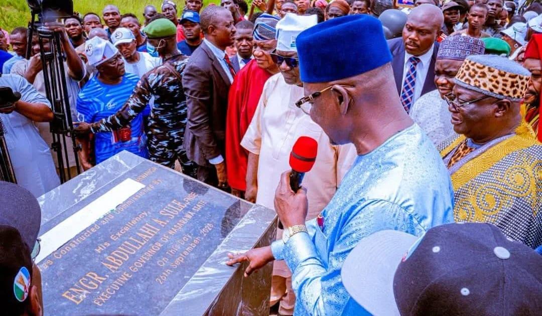 Governor Sule Opens Major 5.2km Akwanga Bypass, Local Roads
