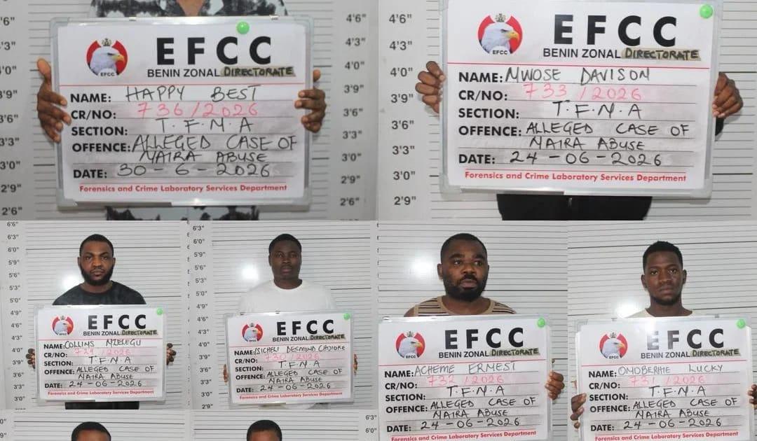 EFCC Secures Convictions: Ten Jailed for Naira Abuse in Delta, Edo