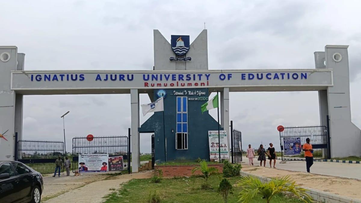 The campus of Ignatius Ajuru University of Education after the violent clash