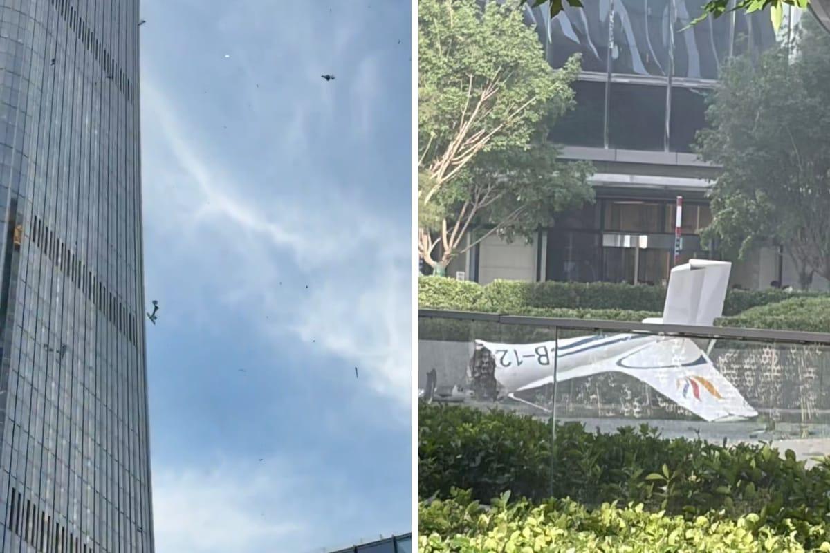 Aircraft Crashes Near China Zun Tower in Beijing