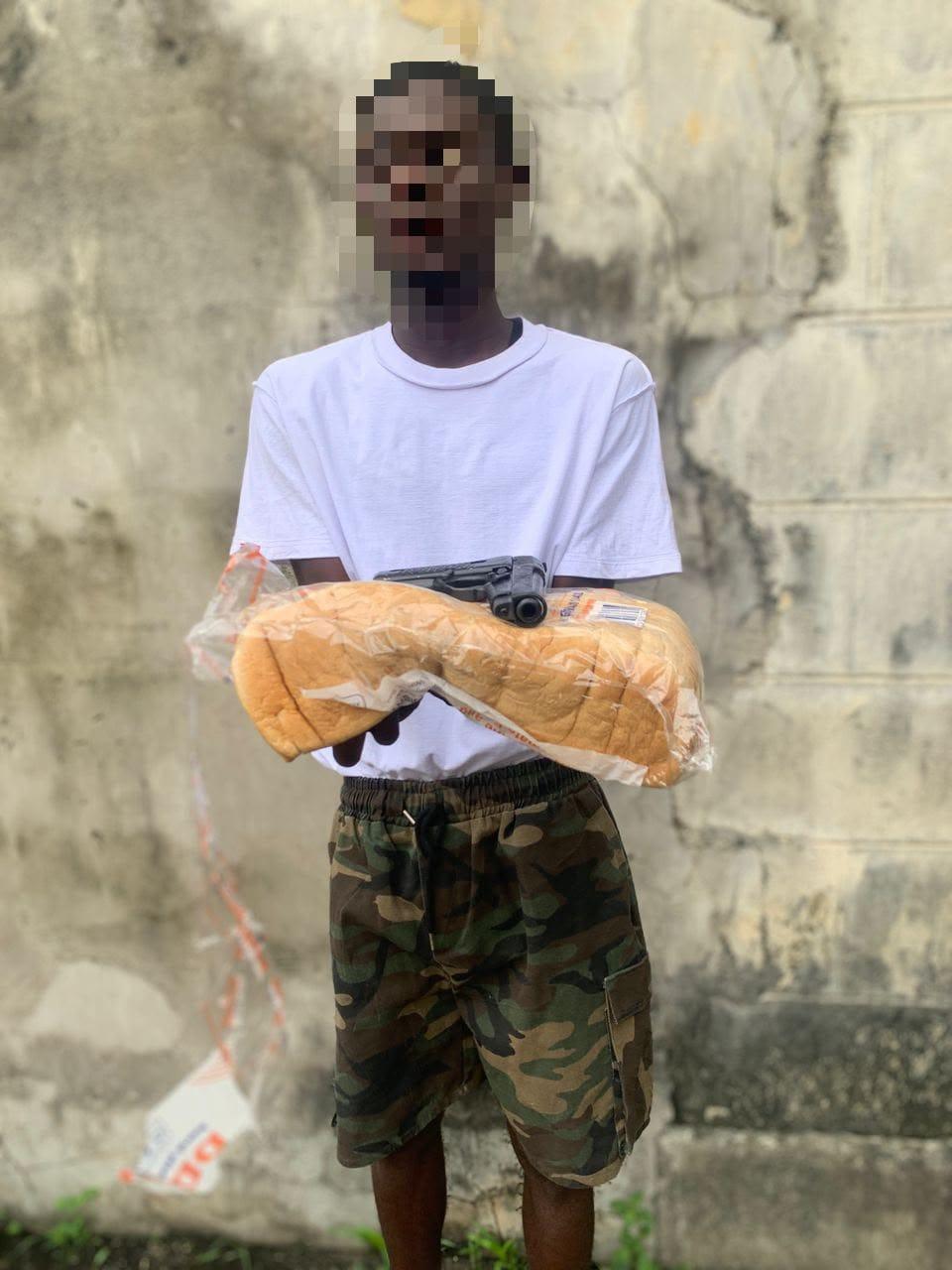 Rivers Police Intercept Suspect, Discover Pistol Hidden in Bread Loaf