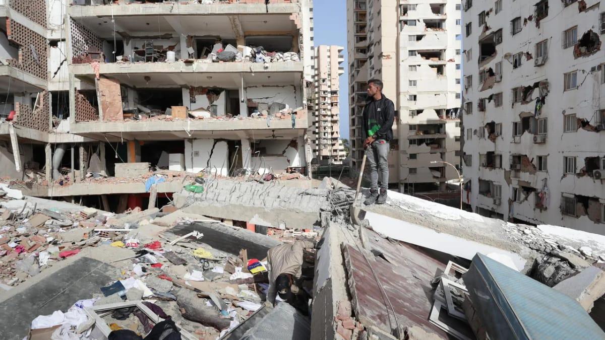Extensive damage to infrastructure is visible in Venezuela after the powerful seismic events that have left nearly 1,500 dead.