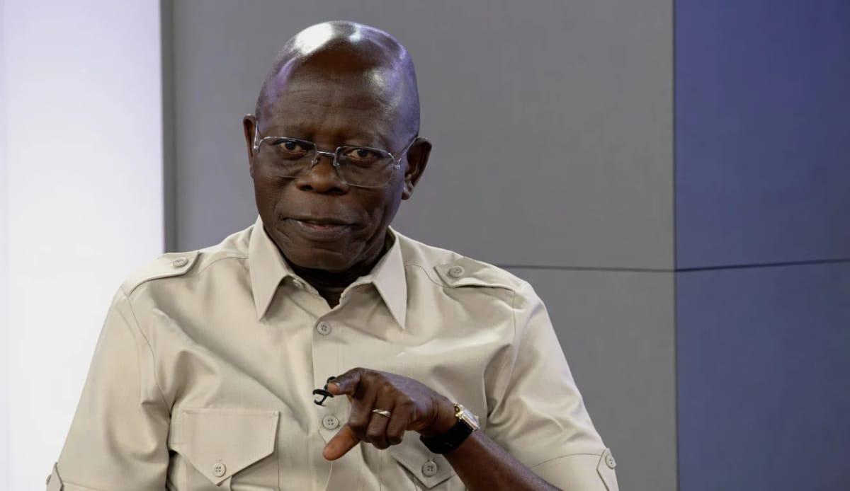 Senator Adams Oshiomhole, representing Edo North Senatorial District.