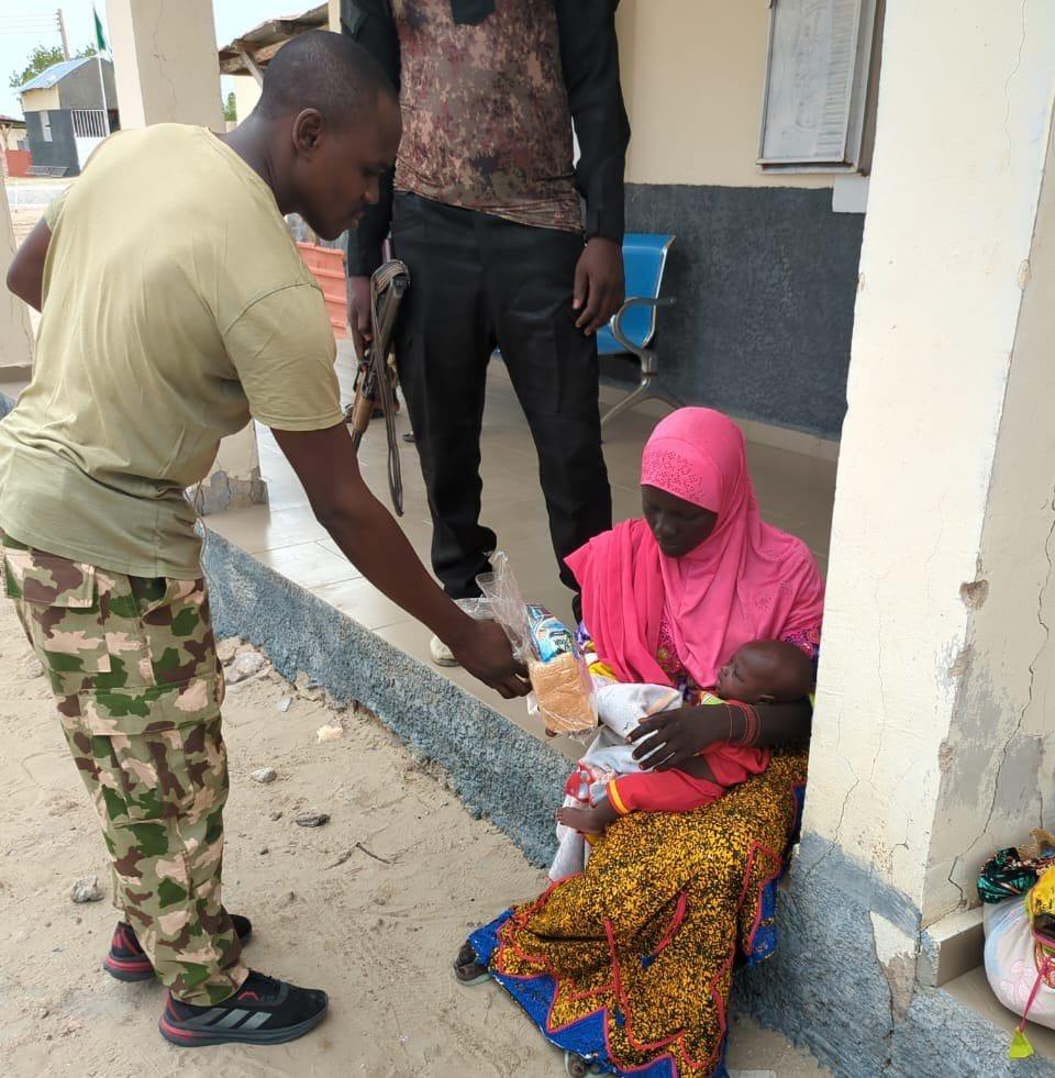 Borno: ISWAP Militant's Wife and Baby Give Up to Soldiers