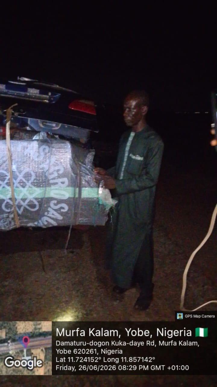 The suspects arrested in connection with supplying logistics to terrorist elements.