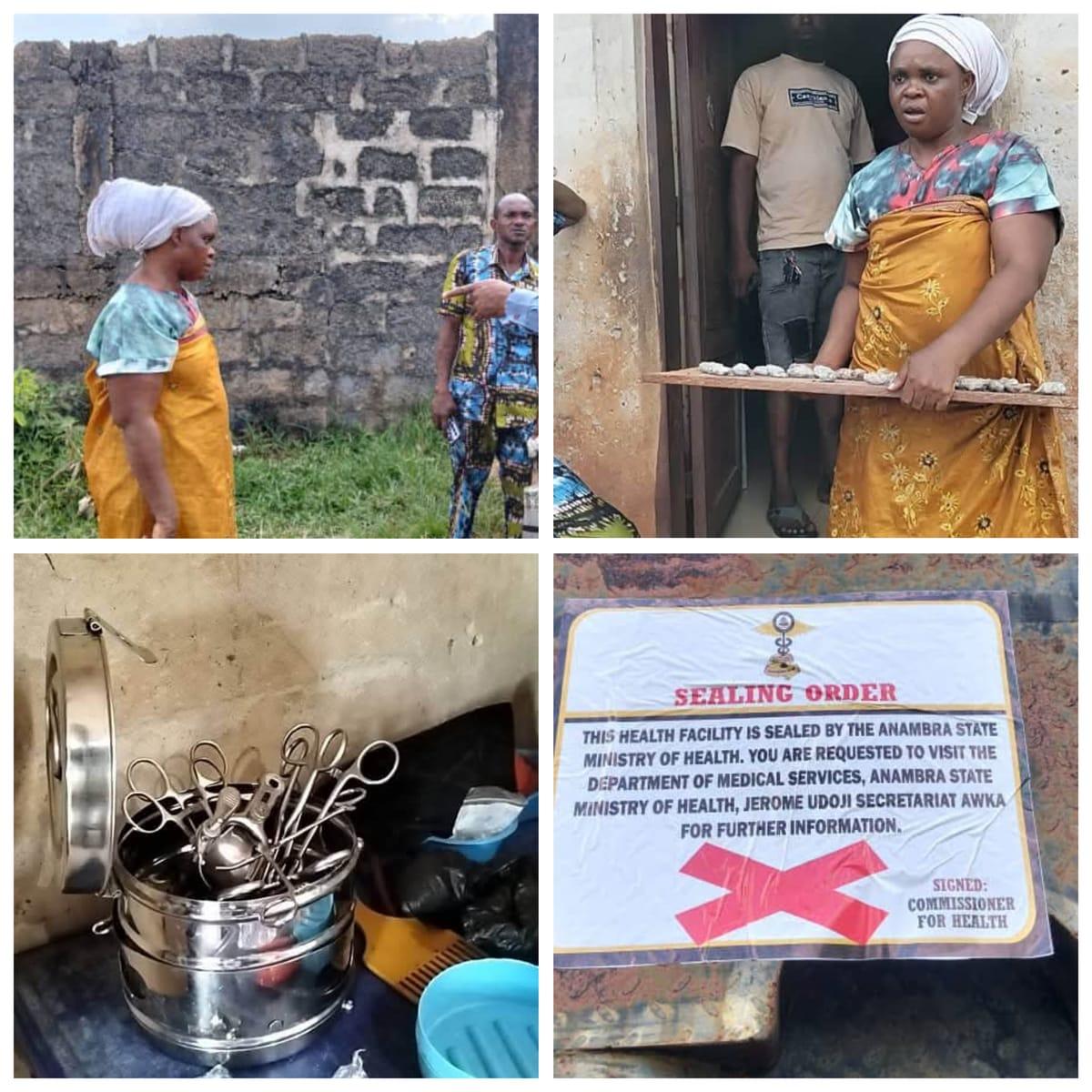 Anambra Government Nabs Woman, Shuts Down Facility Over Deadly Illegal Procedures