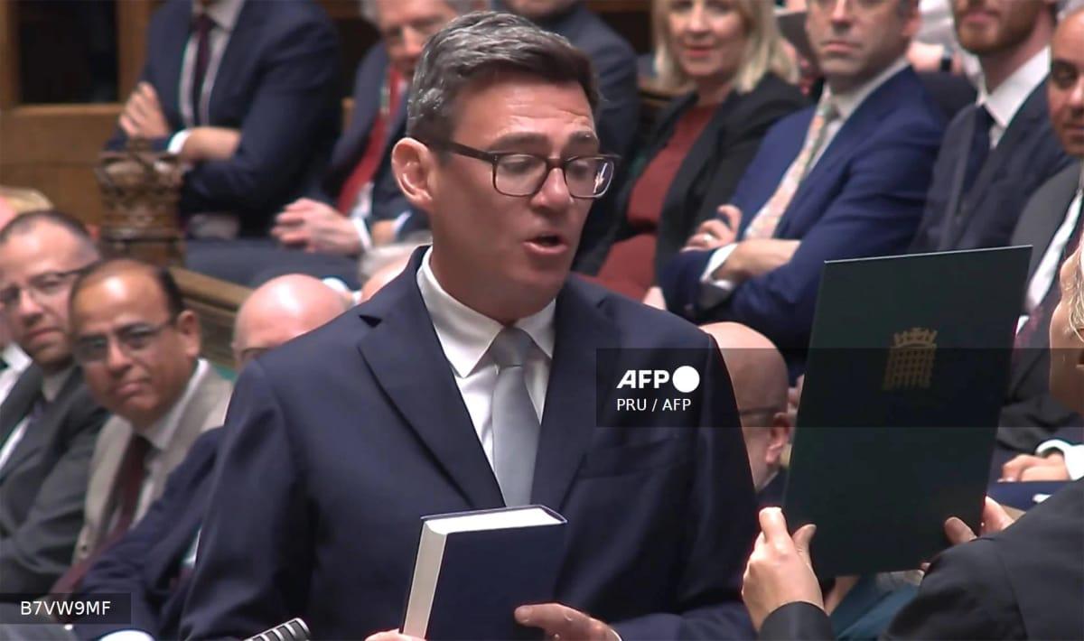 Labour Party lawmakers, including Andy Burnham, have been sworn in after recent by-elections
