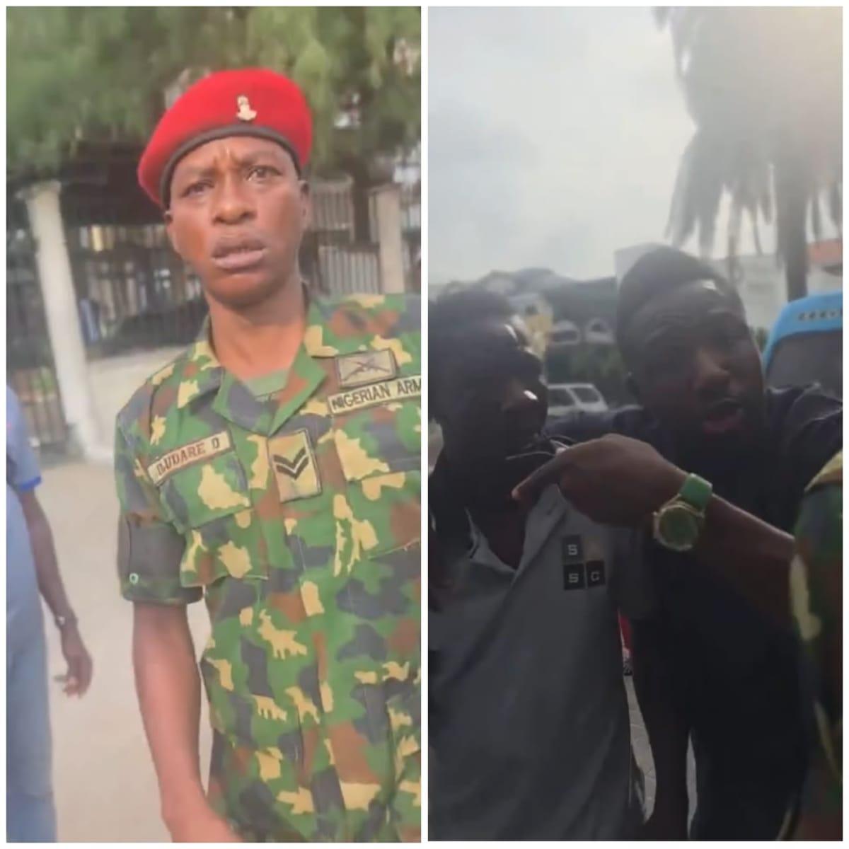 Comedian Princewill Confronts Military Officer Over Alleged Assault on Bus Driver