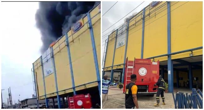 Lagos Supermarket Engulfed in Morning Inferno