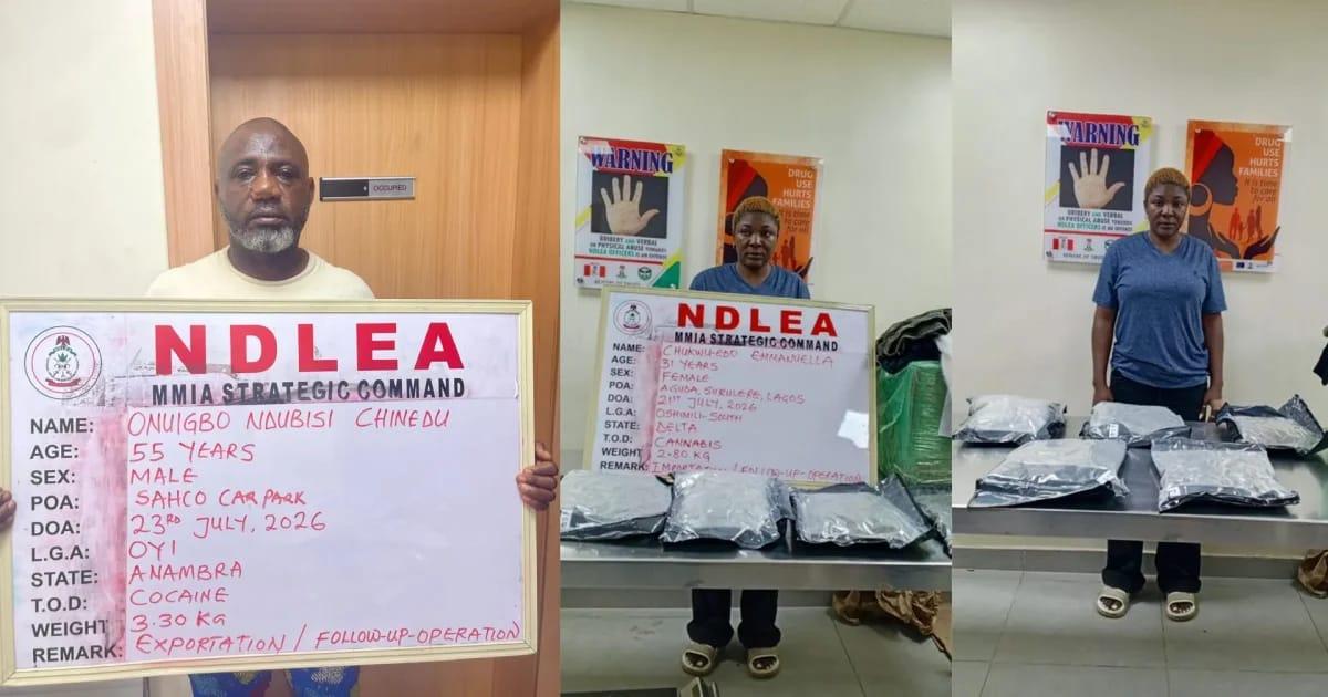 Lagos Trader Nabbed by NDLEA Over Cocaine Export to UK