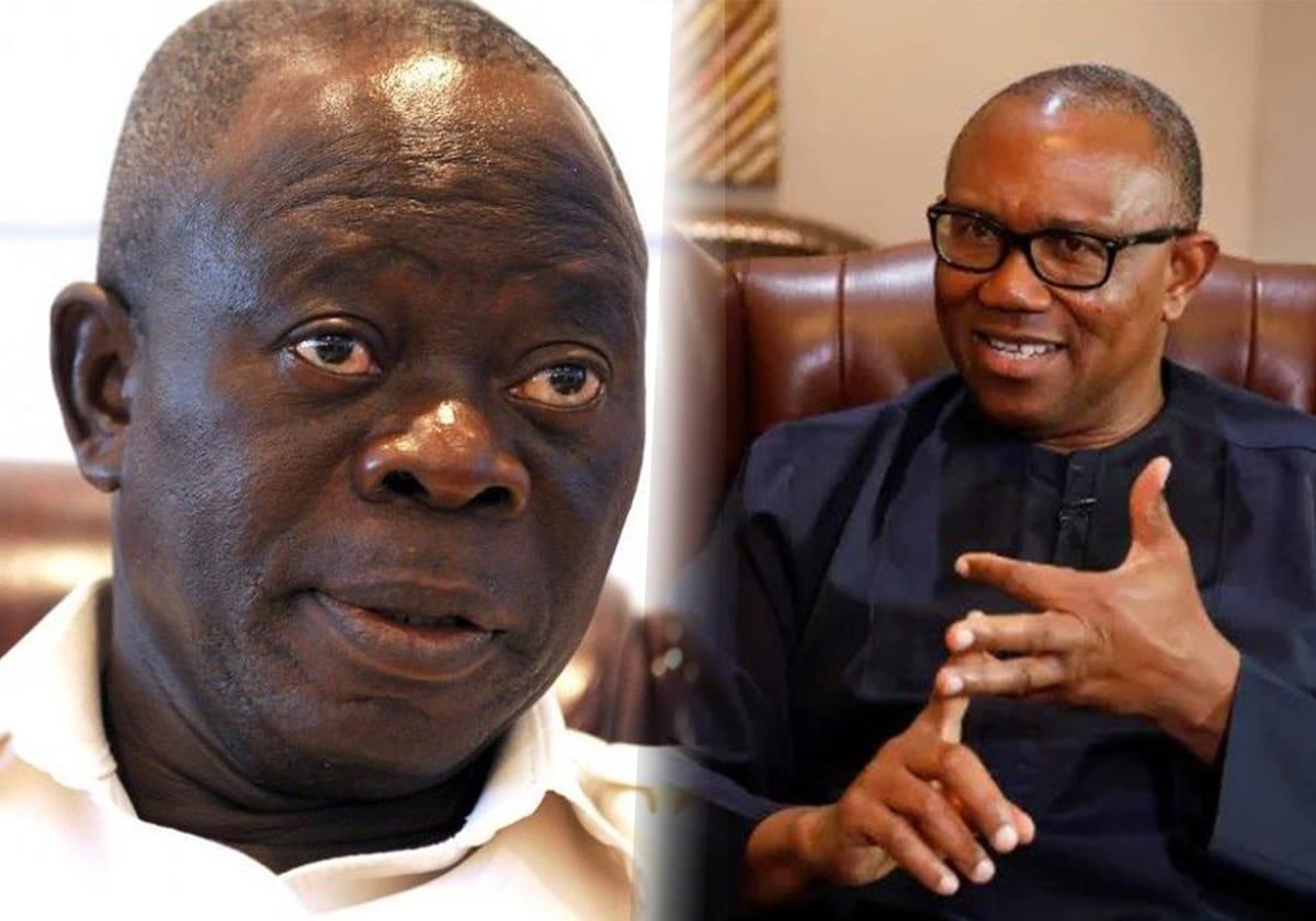 Oshiomhole Dismisses Peter Obi's Presidential Ambition, Cites Lack of Long-Term Vision