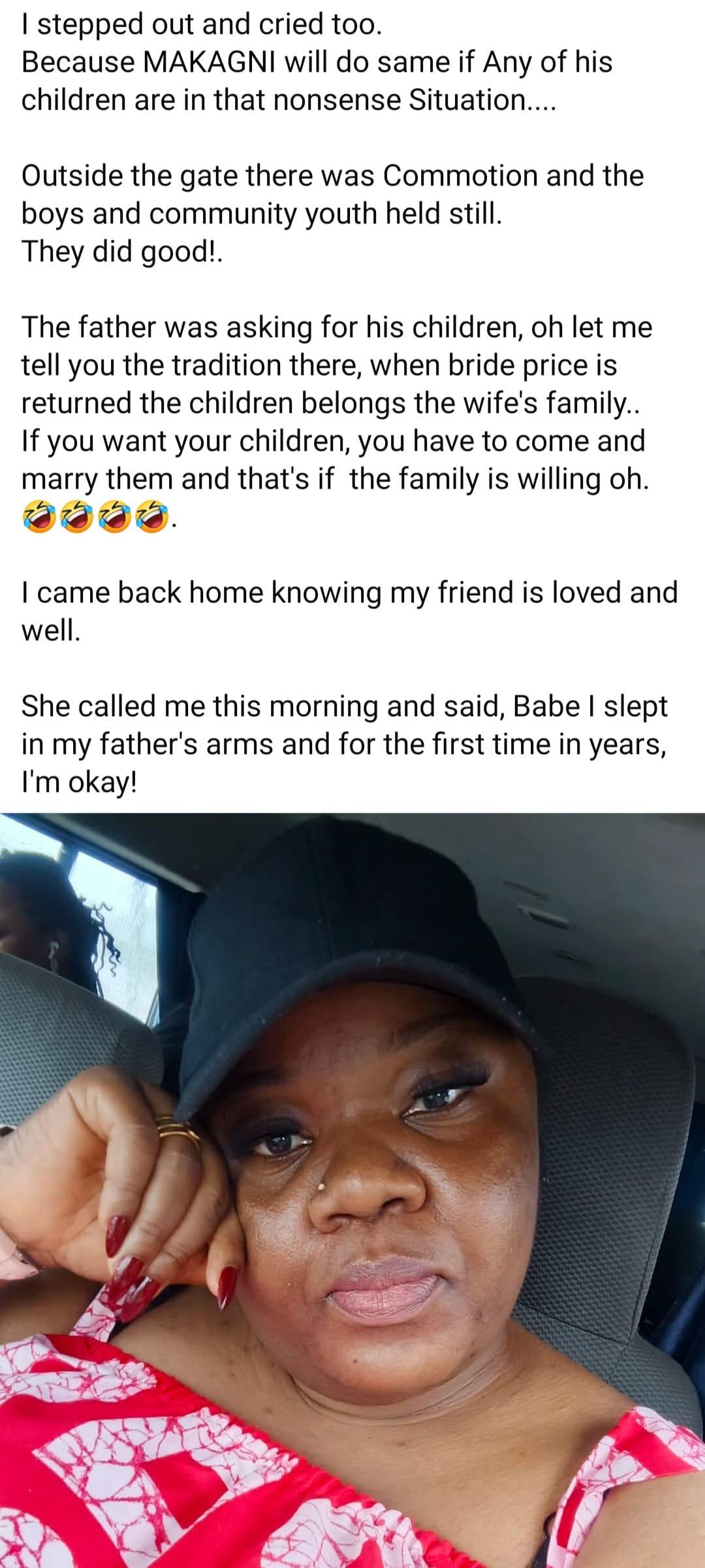 "I slept in my father