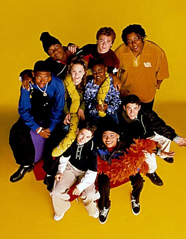 Christy Knowings and her co-stars on the set of All That