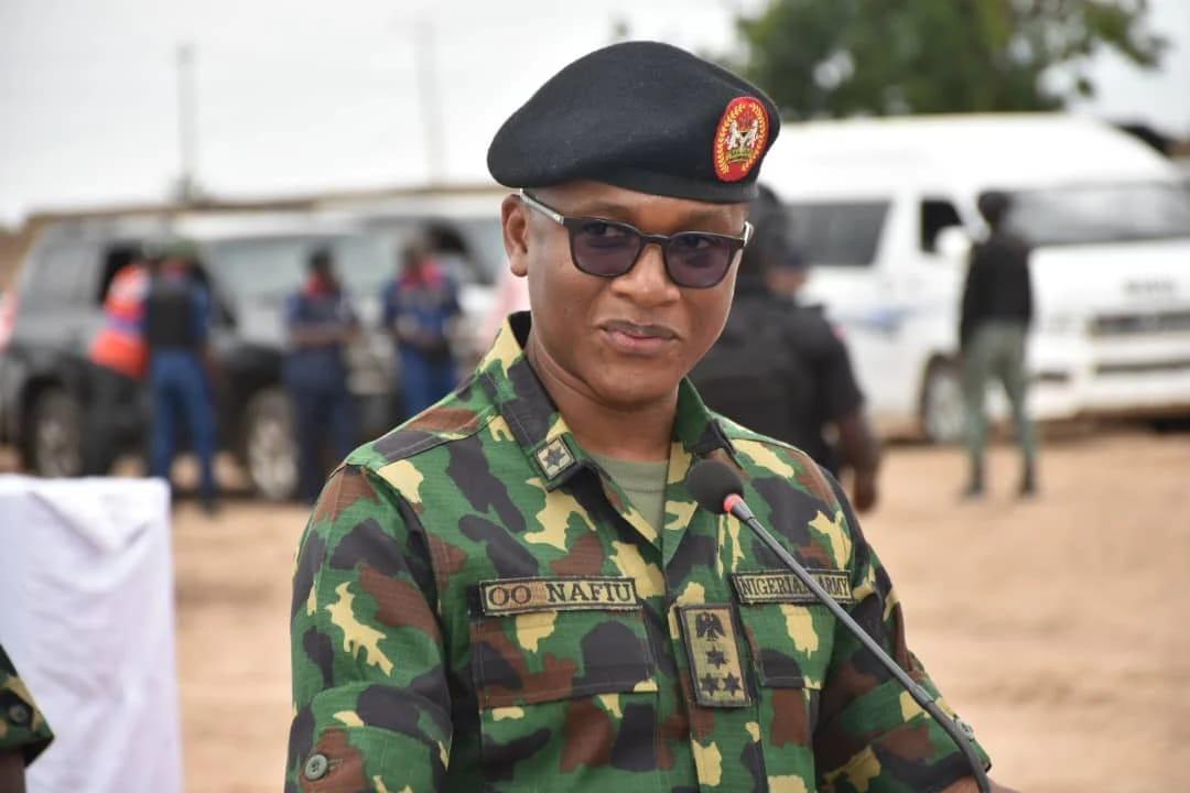 NYSC Director-General, Brigadier-General Olakunle Nafiu, speaking on the importance of combating misinformation.