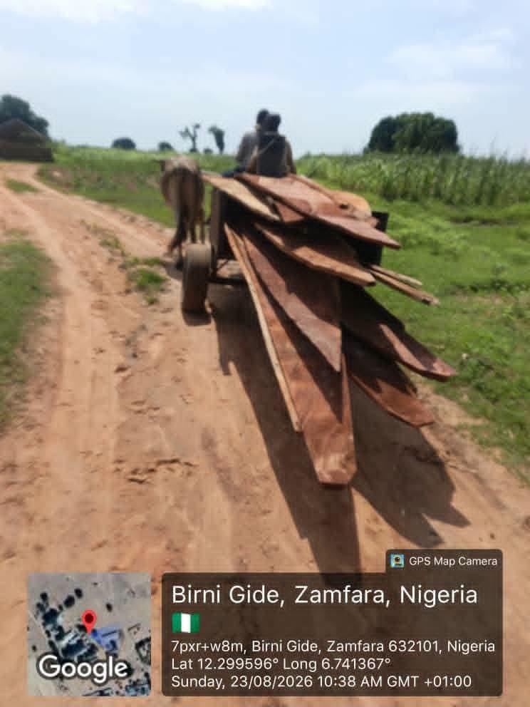 Close-up of one of the canoes intercepted by Operation FANSAN YAMMA troops in Zamfara.