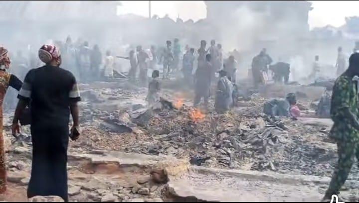 Over 300 Shops Incinerated in Midnight Blaze at Oyo Market