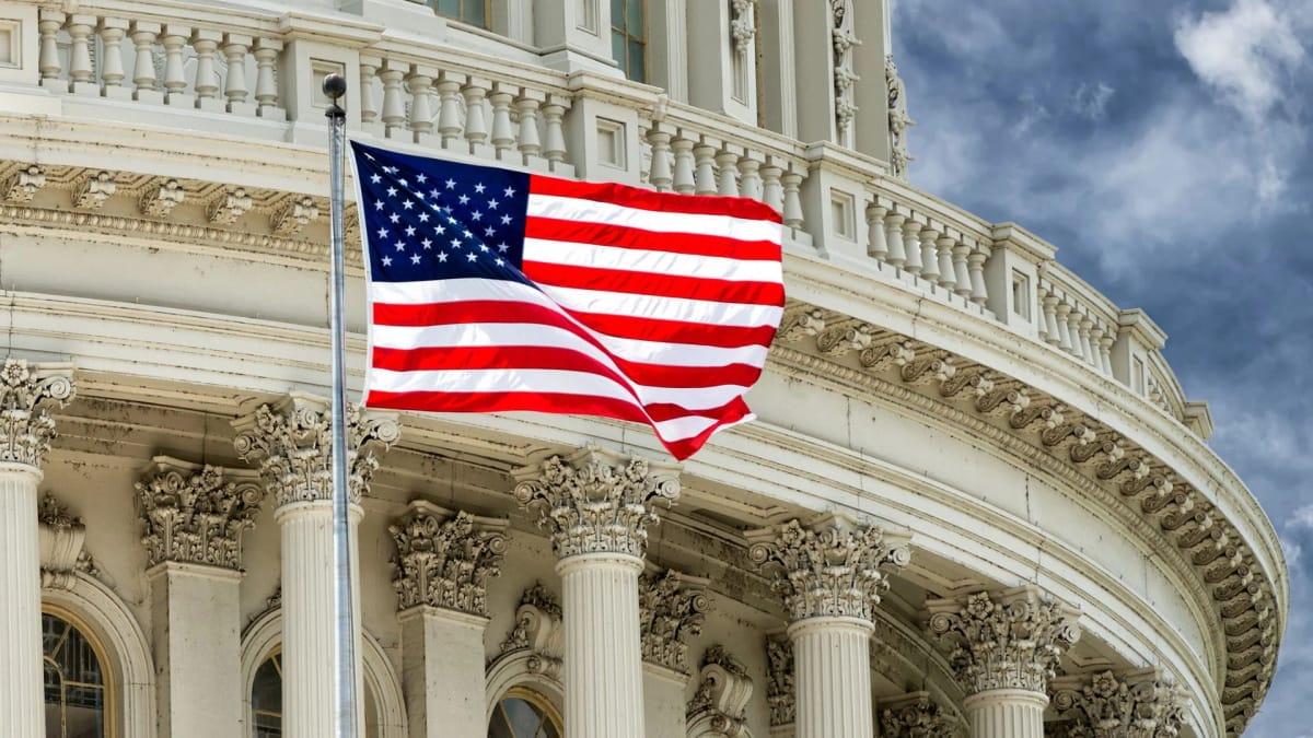 The iconic US Capitol building in Washington D.C., representing the seat of American government where immigration policies are made.