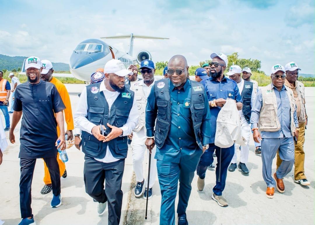 Kogi State Governor, Ahmed Usman Ododo, with other prominent leaders at the PBAT Door-to-Door Movement event.