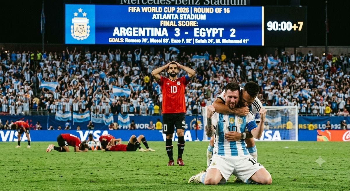 From 2-0 Down! Messi Misses Penalty but Sparks Insane 8-Minute Comeback as Argentina Stuns Egypt