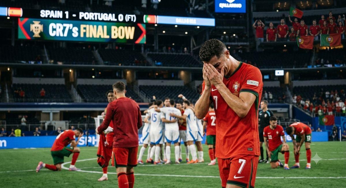 CR7’s Final Bow: Emotional Cristiano Ronaldo Crashes Out of World Cup as Spain Edges Portugal