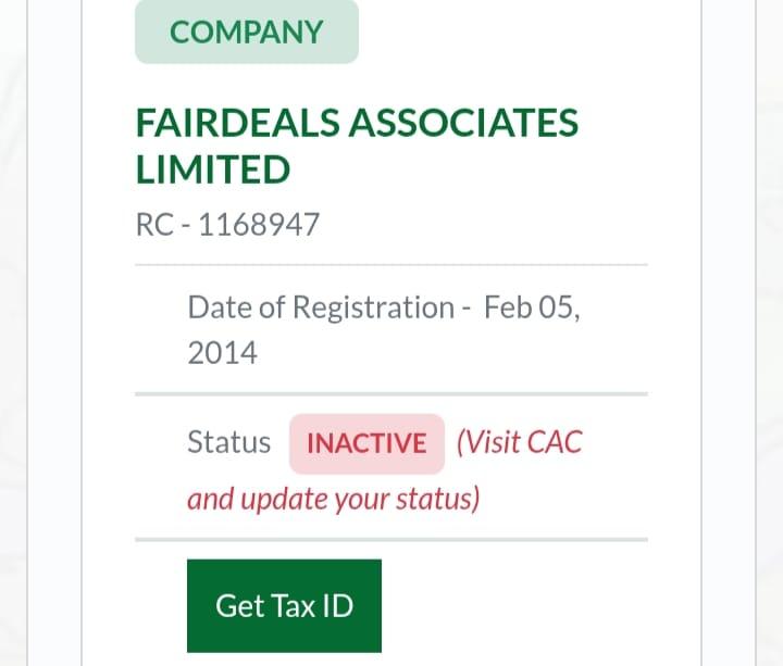 Visual representation associated with Fairdeals Associates Limited's contract activities.