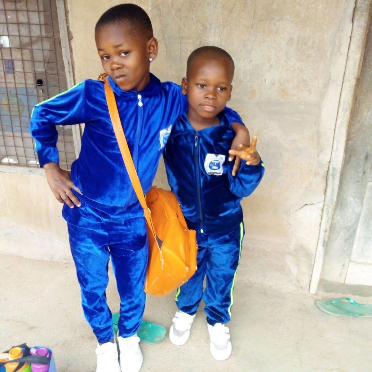 A remembrance photo of the late Iveren and Nsughaondo.