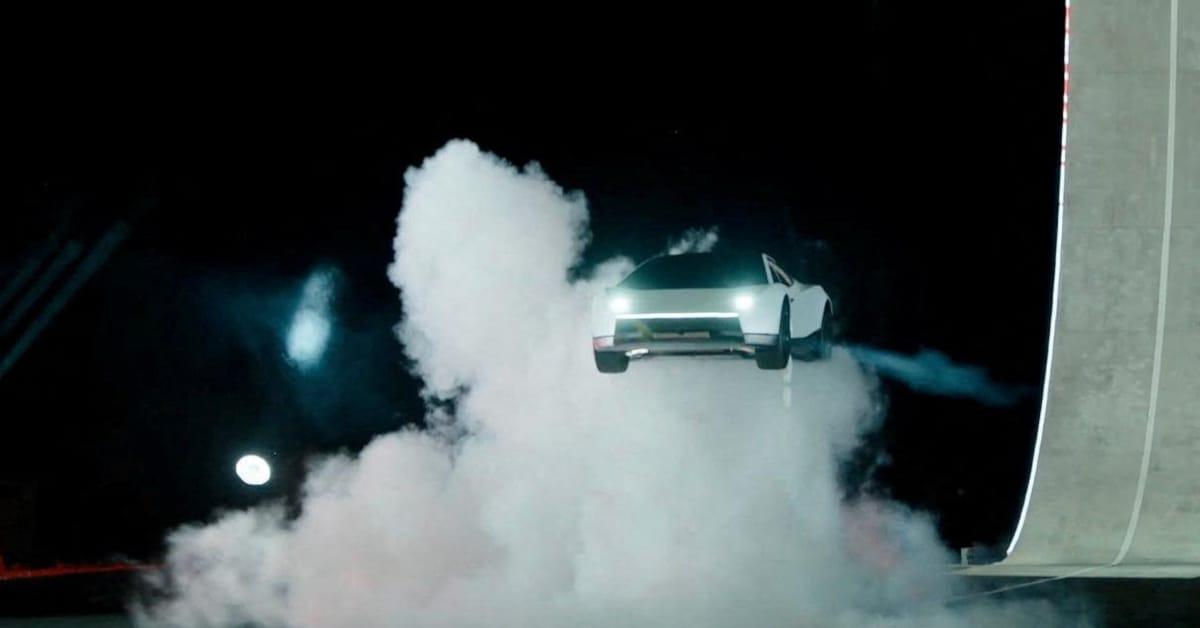 The Tesla Roadster being unveiled at a launch event in Waco, Texas, on October 15, 2026, as captured from a handout video.