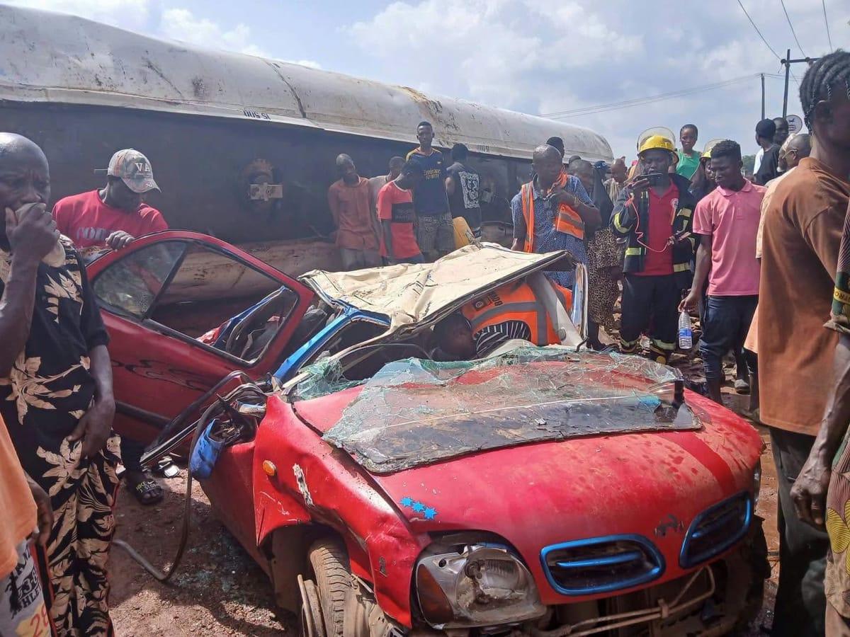 Tragedy Strikes Ibadan: Diesel Tanker Claims Five Lives in Road Crash