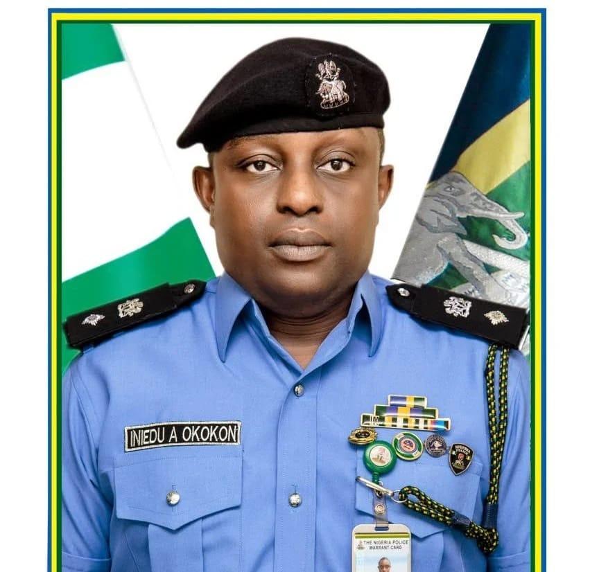 CSP Ani Iniedu, spokesperson for the Nigeria Police Force, speaking at a briefing.