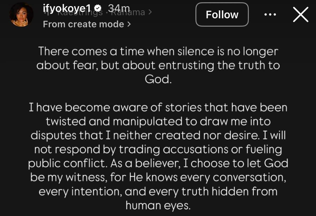 Let God be my witness - Jude Okoye?s wife Ify reacts after brother-in-law Peter?s latest allegations