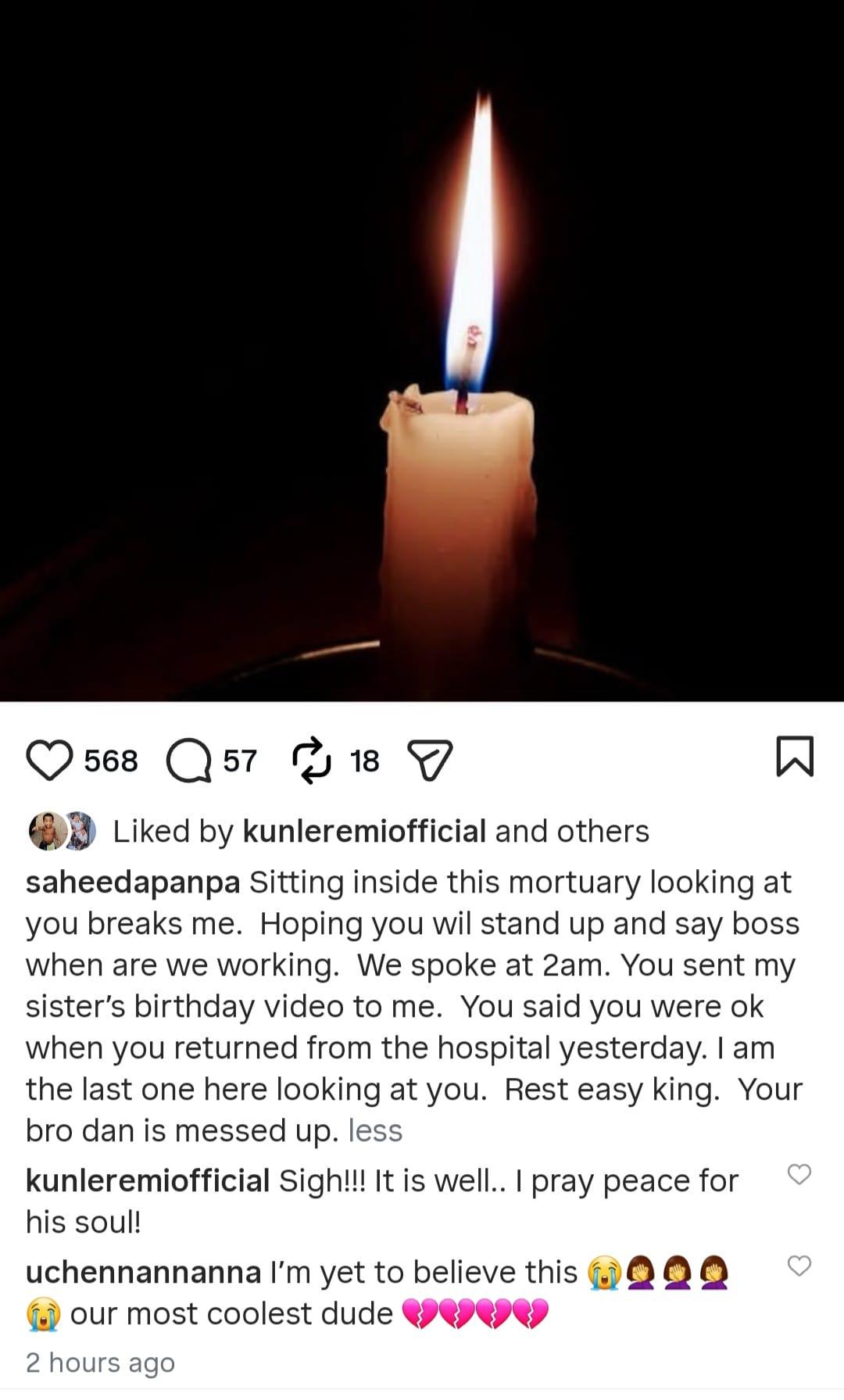 Friends and colleagues describing the desperate efforts to save Cjay Nwoks' life.