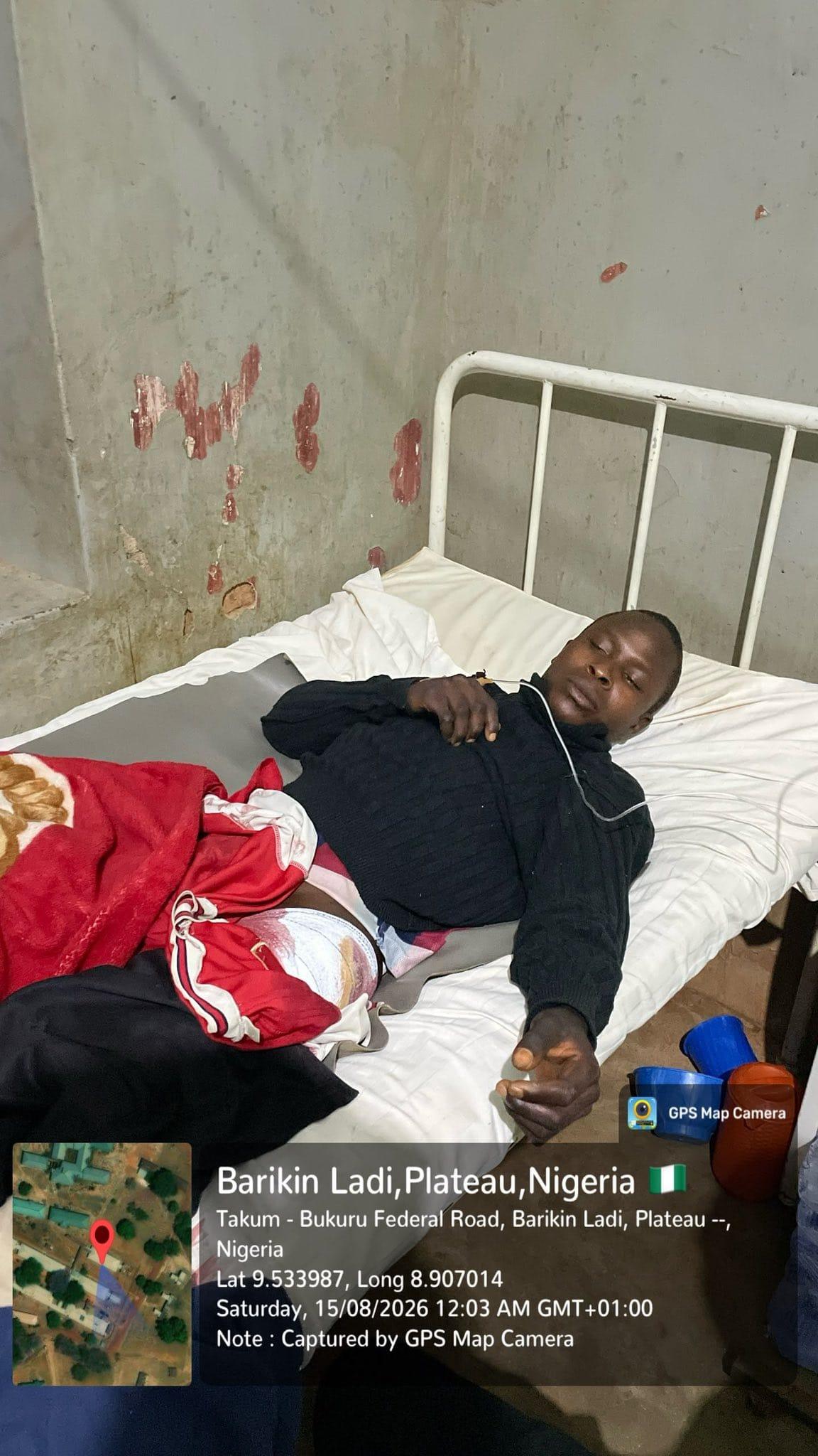 Victims of the attack receiving medical attention