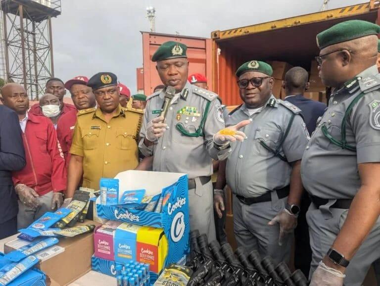 Lagos port hit by massive arms and cannabis seizure worth N374m