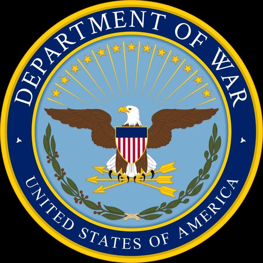 Symbolic representation of the United States Department of War emblem.