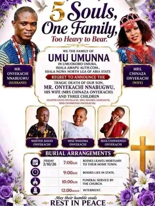The final resting place of the Onyekachi family, whose deaths remain a mystery.