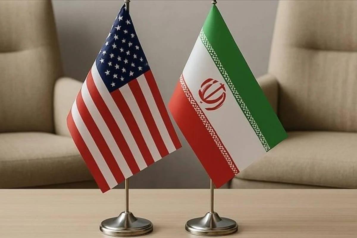 The national flags of the US and Iran displayed together, amidst escalating tensions in the Middle East.