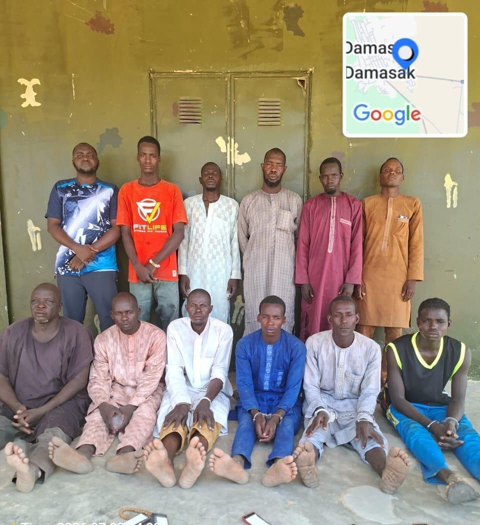 Troops Nab 12 Suspected Boko Haram Aides, Spies in Borno