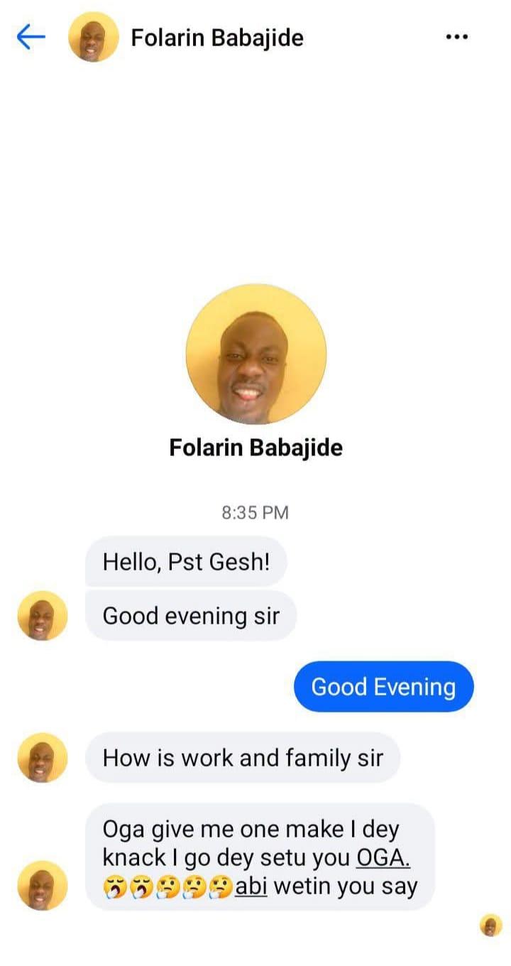 Pastor exposes man who sent him an unholy proposition via DM